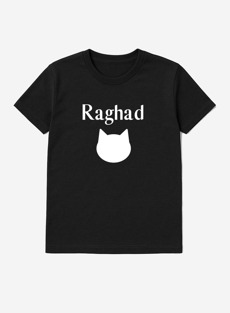 لوحة تيشيرت قطن قابل للتخصيص باسمك مع تصميم أيقونة قطة - Image 4