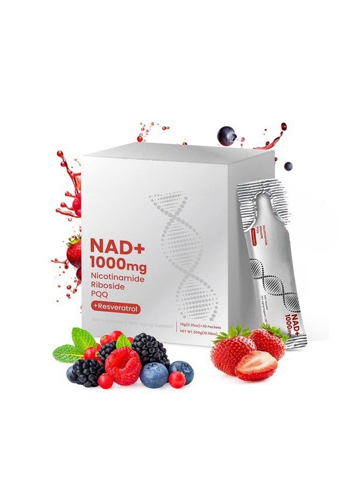 NAD NAD+ Berry Flavored Drink Mix to Slow Down Skin Aging  - Image 1