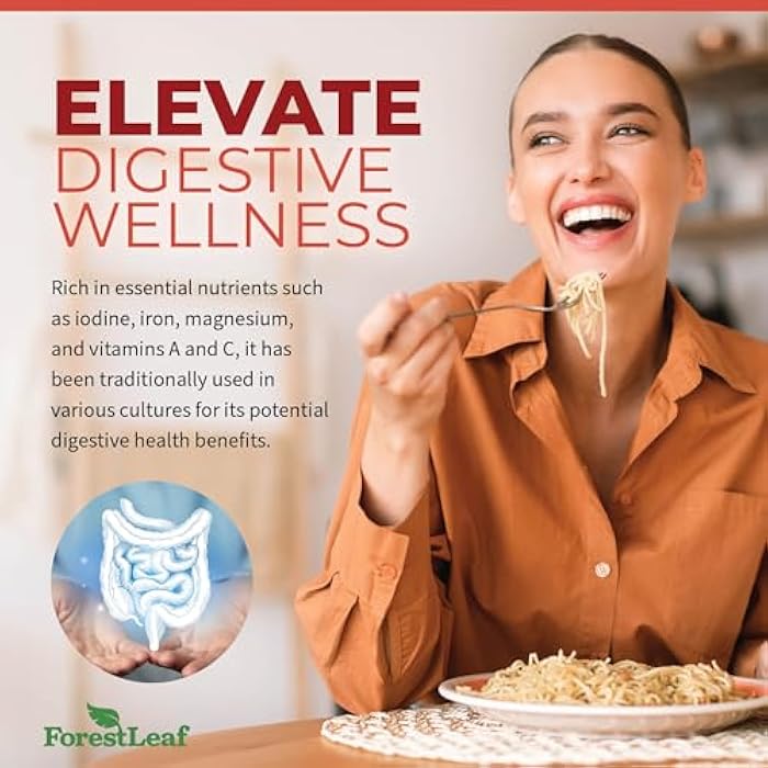 ForestLeaf Organic Irish Sea Moss Capsules | 2100mg Raw Seamoss Pills Advanced Supplement Superfood + Burdock, Bladderwrack for Digestive, Respiratory, Immune Health | 90 Vegan Organic Sea Moss Caps - Image 2