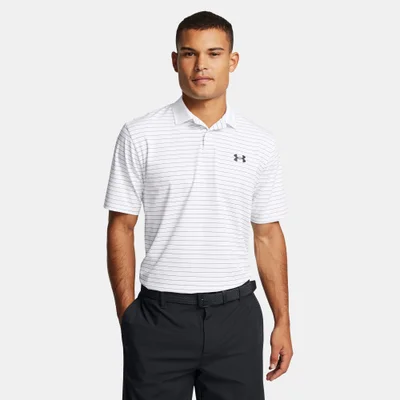 UNDER ARMOUR Men's Matchplay Striped Polo Shirt