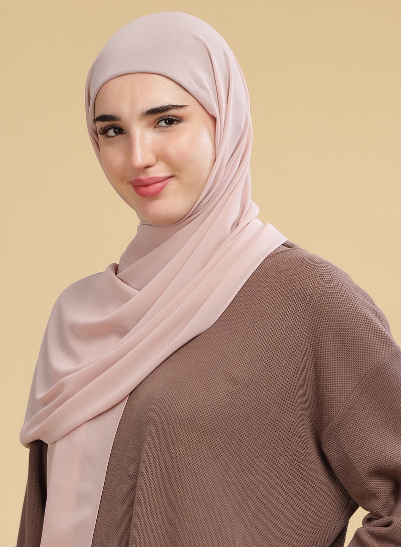 Moja Premium Georgette Hijab - Pink Mist - Image 3