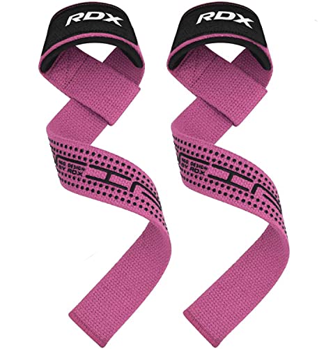 RDX Lifting Straps for Weightlifting 100 Cotton Heavy Duty Gym Wrist Strap with 5MM Neoprene Padding 60CM AntiSlip Hand Grip Wraps for Deadlifts Powerlifting Workouts Strength Training Men Women - Image 3