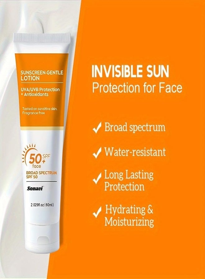 Sonavi Sunscreen SPF 50+ | Face & Body lotion | Ultra Protective Lotion| Keeps Skin Soft, Fair | men and women 180g - Image 4