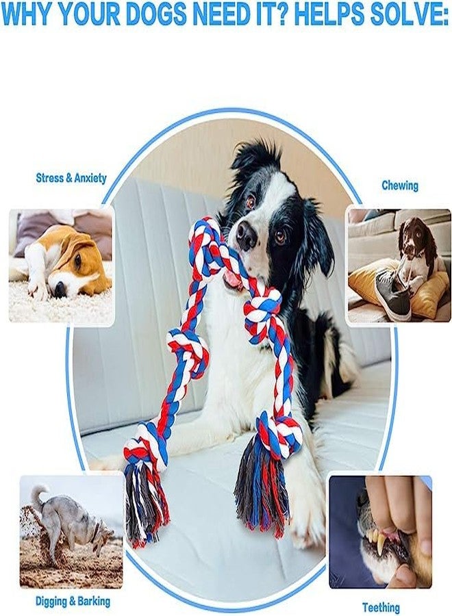 Vama Leathers Dog Rope Pull Toy - Durable and Cotton Filled Rope for All Age Dogs - Image 3