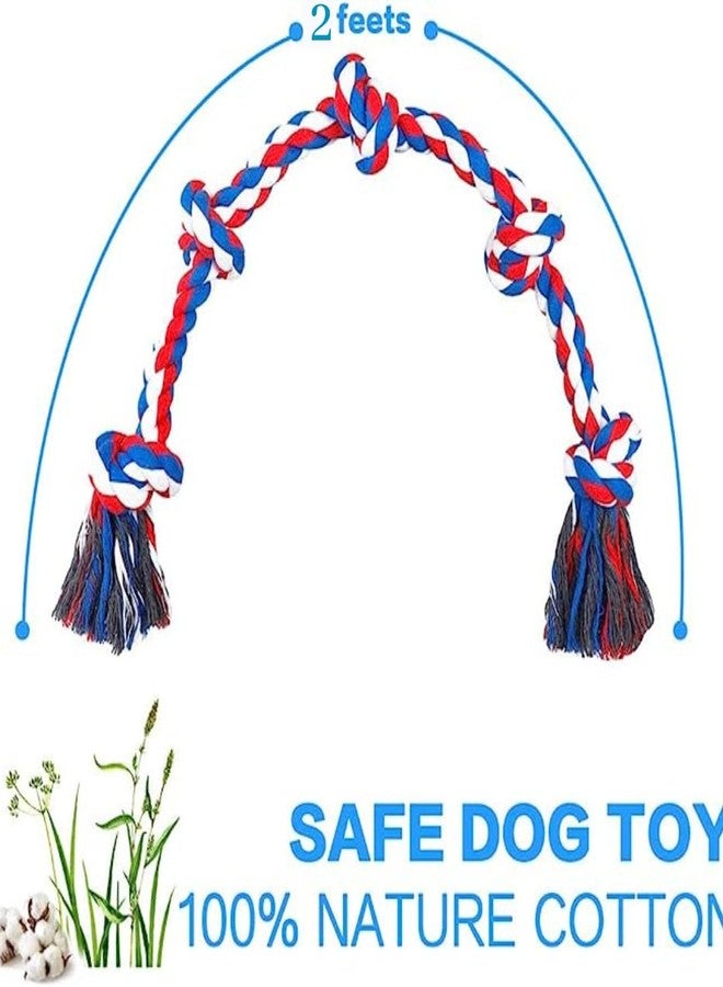 Vama Leathers Dog Rope Pull Toy - Durable and Cotton Filled Rope for All Age Dogs - Image 2