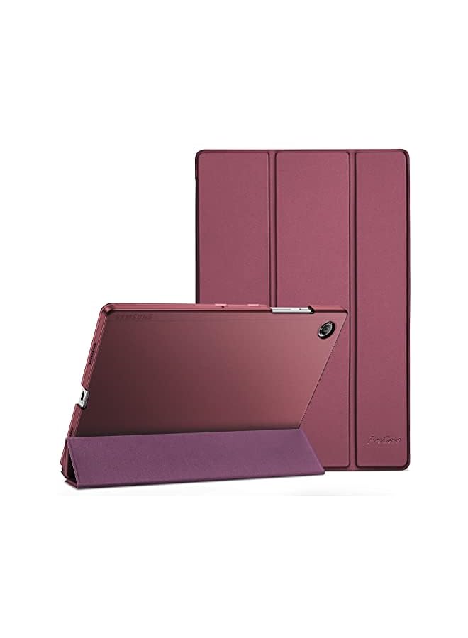 Procases for Galaxy Tab A8 10.5 Case, Slim Stand Hard Back Shell Protective Smart Cover Case for Galaxy Tab A8 10.5 Inch 2022 SM-X200 X205 X207 -Wine - Image 2