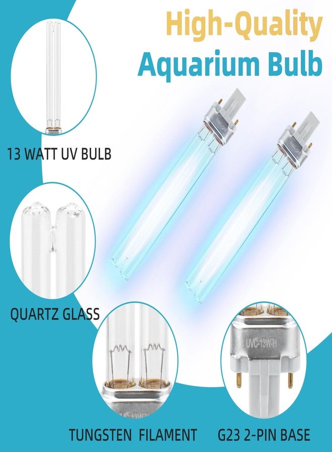 Trdzi 13W UV Bulb Replacement Compatible with Jebao Pond - G23 Base UV-C Aquarium Lamp for Sunsun Grech, Outdoor Pond Clarifier, G23 Base with Two Pin - Image 3