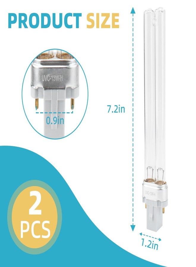 Trdzi 13W UV Bulb Replacement Compatible with Jebao Pond - G23 Base UV-C Aquarium Lamp for Sunsun Grech, Outdoor Pond Clarifier, G23 Base with Two Pin - Image 2