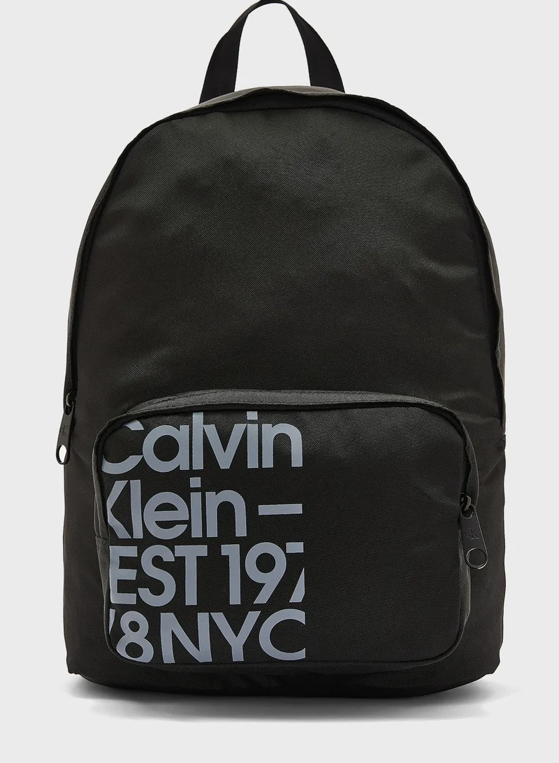 Calvin Klein Jeans Logo Campus Backpack