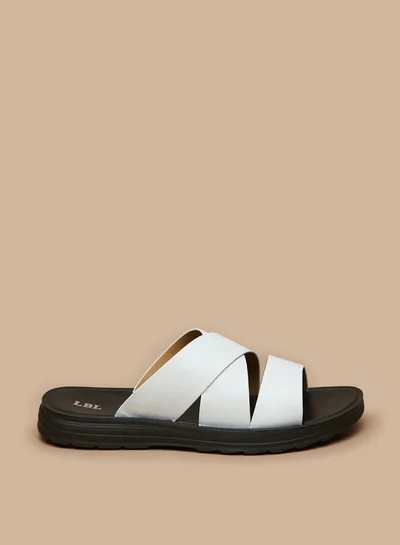 LBL by Shoexpress Men's Solid Slip-On Sandals