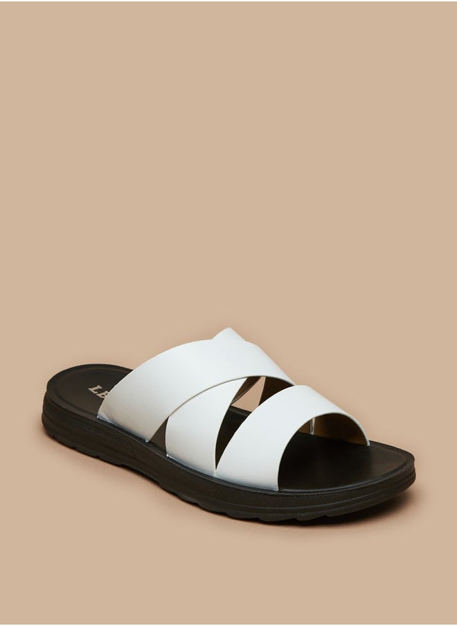 LBL by Shoexpress Men's Solid Slip-On Sandals  - Image 3