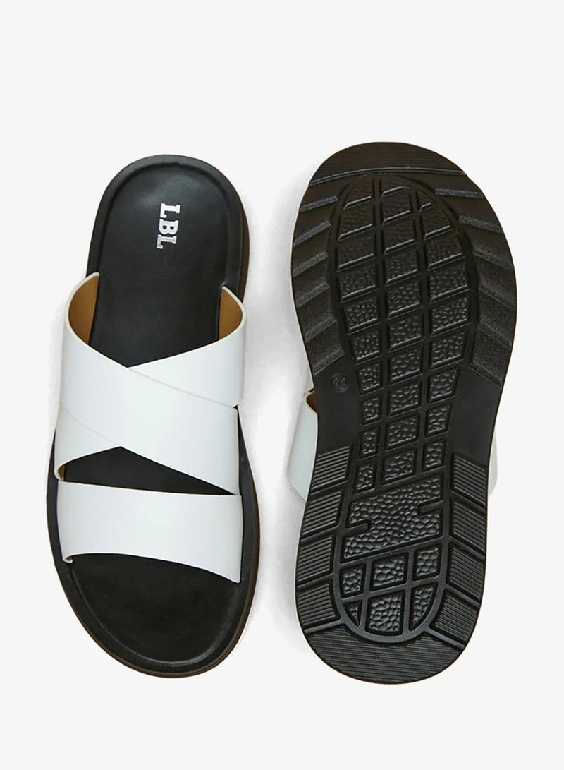 LBL by Shoexpress Men's Solid Slip-On Sandals