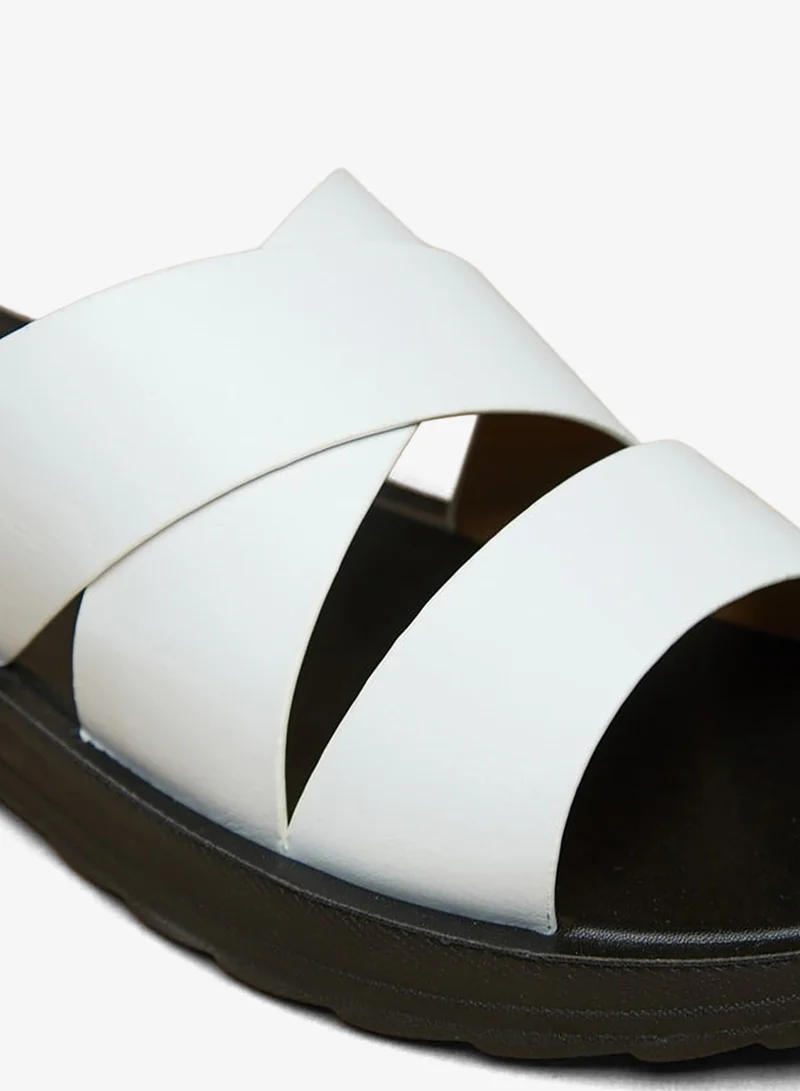 LBL by Shoexpress Men's Solid Slip-On Sandals
