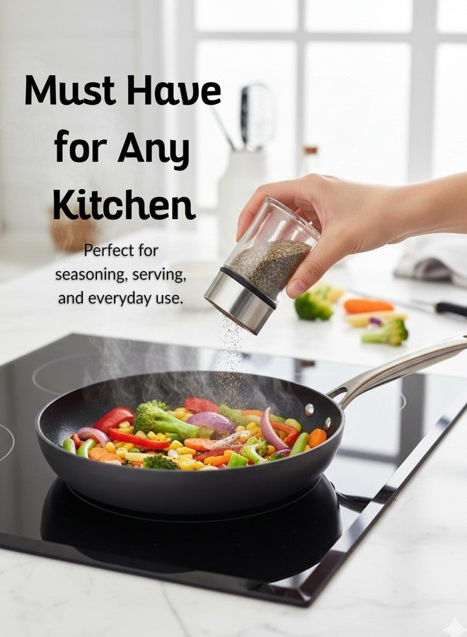 Boxiki Kitchen مرشّة ملح وفلفل متعددة الوظائف من الفولاذ المقاوم للصدأ مع رشاش قابل للتعديل | موزع ملح للقهوة، مسحوق البروتين، الأعشاب، التوابل، الصلصات، الخبز، السكر البودرة، ومستلزمات المطبخ الأساسية - Image 3