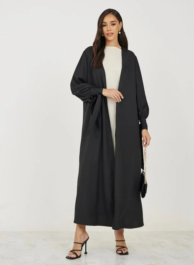 ستايلي Sleeve Tie Detail Regular Fit Kimono