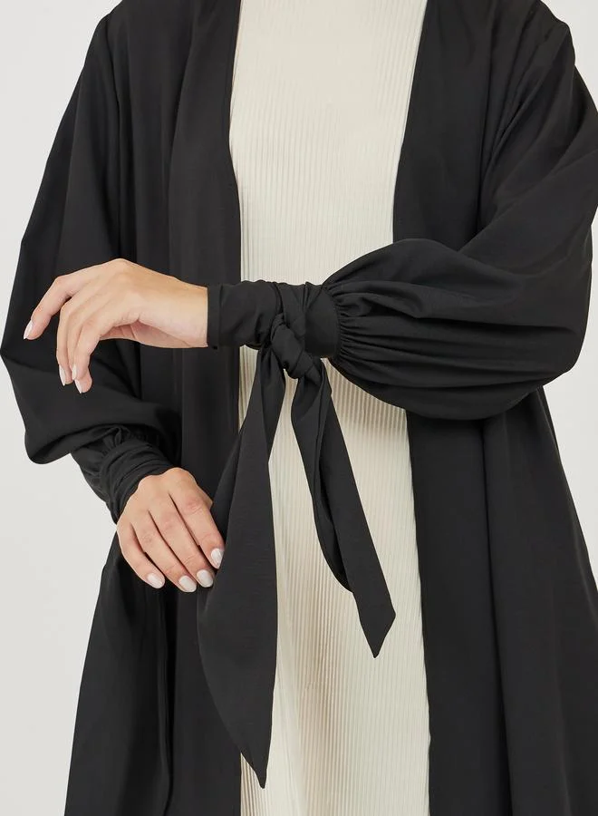 ستايلي Sleeve Tie Detail Regular Fit Kimono