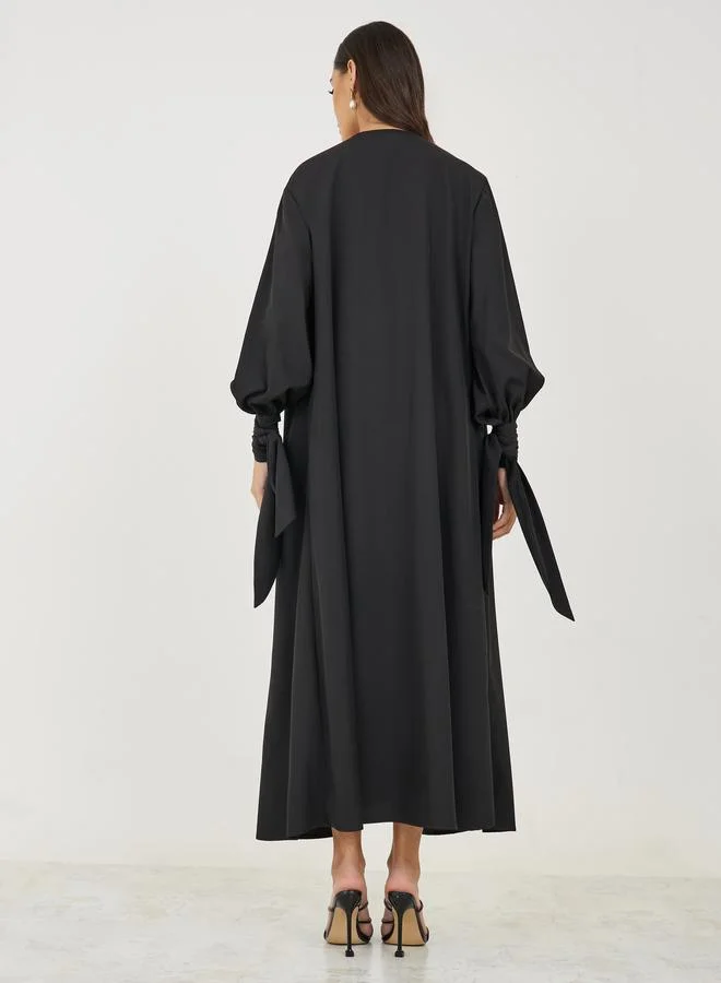 ستايلي Sleeve Tie Detail Regular Fit Kimono