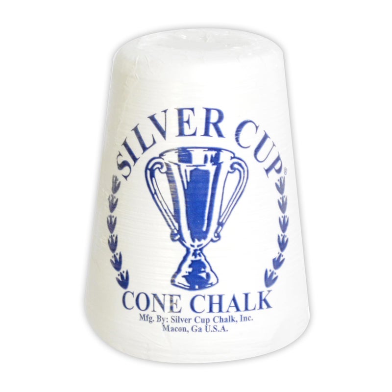 Hathaway Silver Cup Cone Talc Chalk, White - Image 1