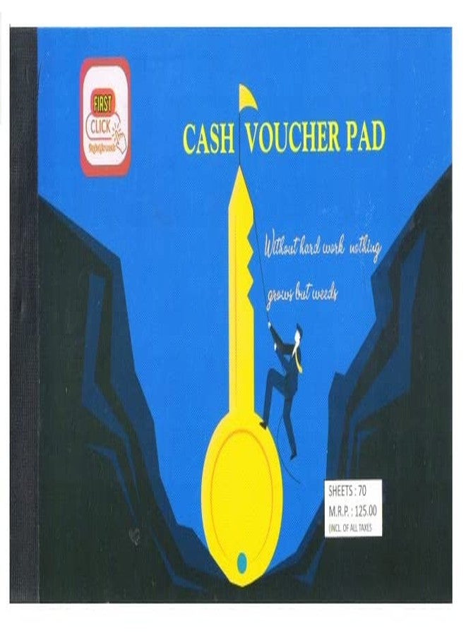 FIRST CLICK New Cash Voucher Pad Booklets Set of 4 Piece 70 Sheets Consist of one Main and one Counter foil Size-13.2 x 22 x 0.6 cm - Image 3
