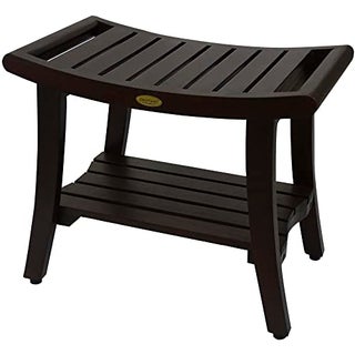 DecoTeak Harmony 24 Inch Brown Waterproof Teak Wood Shower Bench Stool Seat Chair for Inside Shower Provides Safety Storage and Organization for Bathroom Accessories - pzsku/Z6D47621B20502901586DZ/45/1750417743/6bea7184-5085-45c2-98a7-c1fcd092ec0a