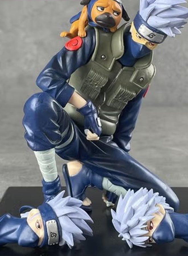 هالامودو ناروتو 13 سم كاكاشي هاتاكي 3 رأس شخصية قابلة للتبديل - نموذج الأنيمي، زينة المكتب وهدية عيد ميلاد باردة - Image 1