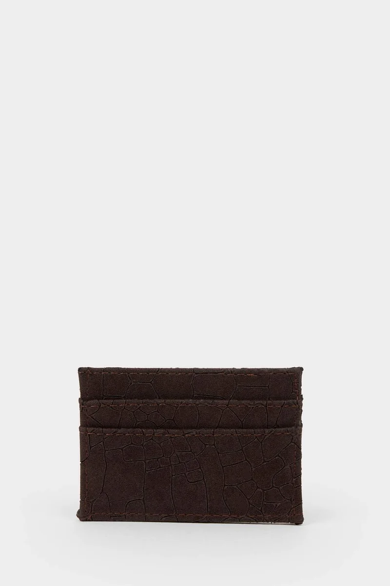 Defacto  Man Suede Business Card Wallet for Men | Best Price UAE