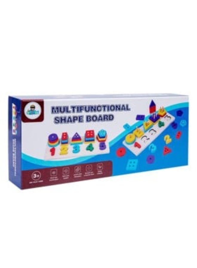 Wooden Shape Puzzle Cubes Shape Puzzle Game Shape and numbers Recognition Geometric Cubes - Image 3