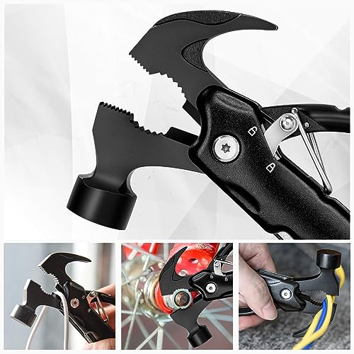 BIIB Gifts for Dad, 12 in 1 Hammer Multitool Camping Essentials, Gifts for Men, Stocking Stuffers for Men, Mens Gifts for Dad Him Husband, Dad Gifts for Mens Who Have Everything, Camping Survival Gear - Image 5
