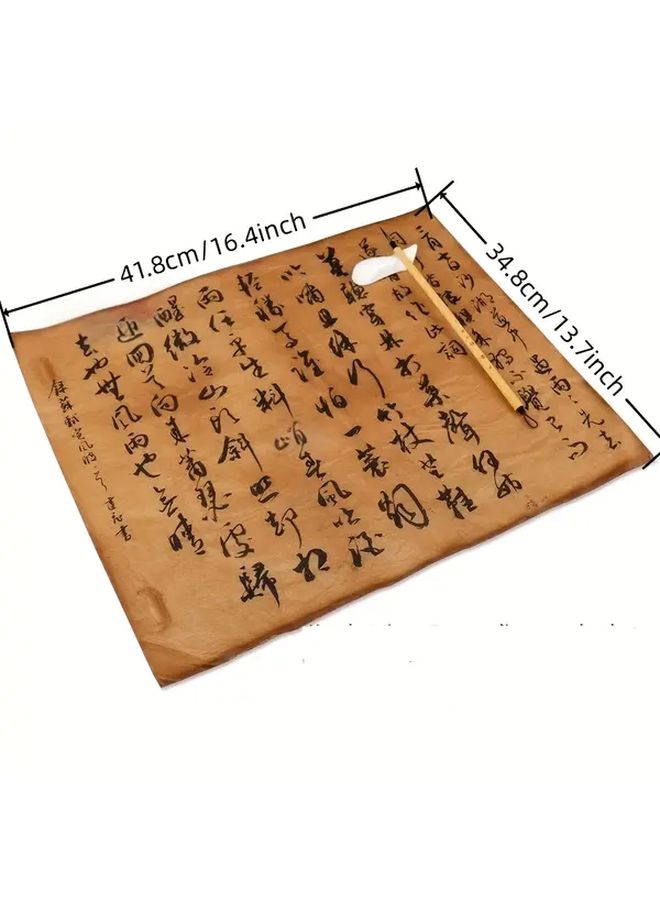 Retro Handmade Rice Paper 30 Sheets Aged Translucent for Art Calligraphy - Image 2