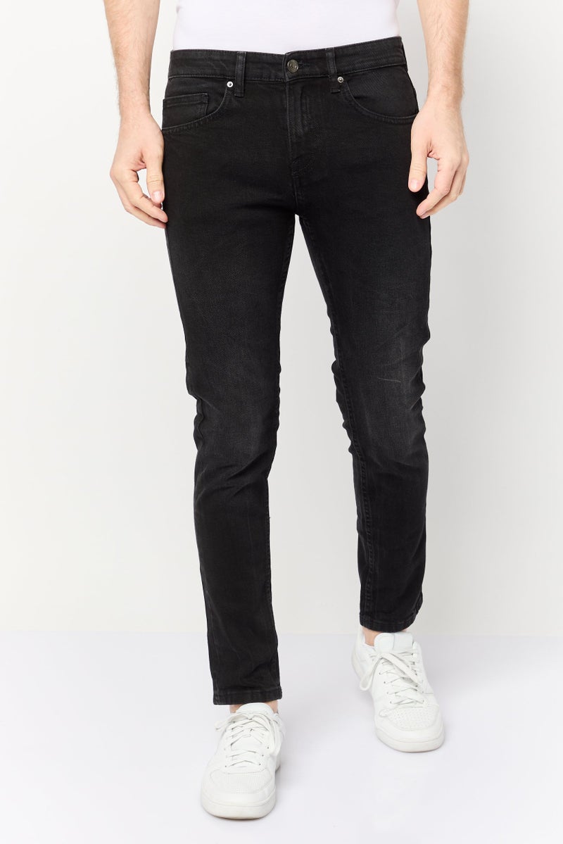 Celio جينز ضيق للرجال قابل للتمدد، أسود - Image 1