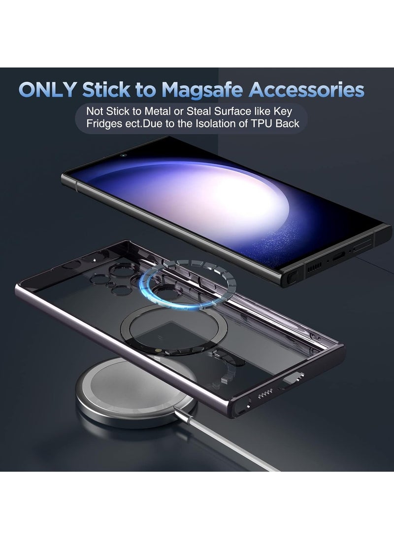 UNBLACK UNBLACK Compatible with Samsung Galaxy S24 Ultra Magnetic MagSafe Case With Camera Lens (Black)  - Image 4