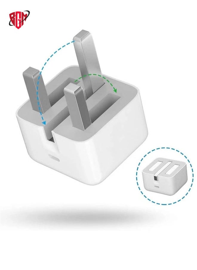 PD20W USB-C Power Adapter With Cable for iPhone 13 iPhone 13 Pro max /13mini (iPhone 20W USB-C Power Adapter)