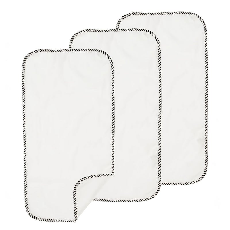 3Pcs Gray Dots Reusable Changing Pad Liners Large 14.17 X 26.77 Inch Protection Cover for Car Seat Bassinet Portable Diaper Changing Pad - Image 2