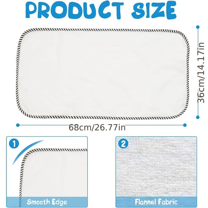 3Pcs Gray Dots Reusable Changing Pad Liners Large 14.17 X 26.77 Inch Protection Cover for Car Seat Bassinet Portable Diaper Changing Pad - Image 3
