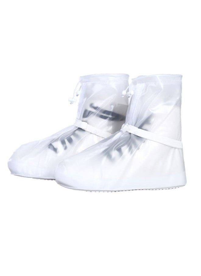 NIBEMINENT Waterproof Anti-Slip Elastic Strap Shoes Cover Transparent  - Image 1