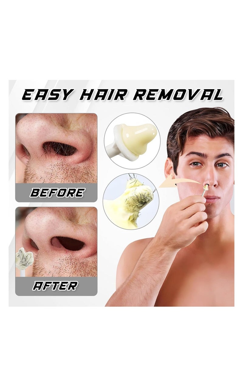 ليدي مجموعة شمع الأنف ، شمع إزالة شعر الأنف - مجموعة تقطيع شعر الأنف ، مكونات شمع شعر الأنف الطبيعية ، 10 استخدامات ، مناسبة لكل من الرجال والنساء ، مناسبة للمنزل والحمام والسفر ، سهلة الحمل. - Image 2