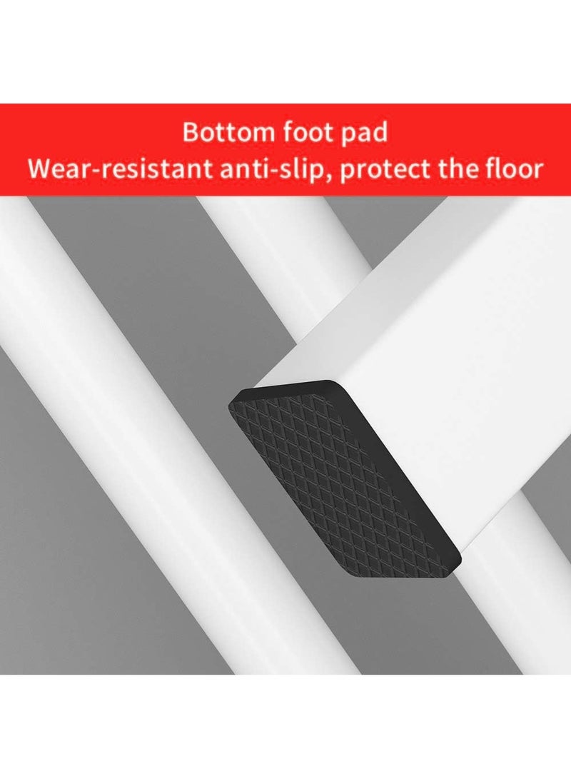 AGD Metal Clothes Drying Shelves Rack Top Organizer Rack for Shirts Towels Bottom Storage Shelf for Boxes Shoes  White - Image 4