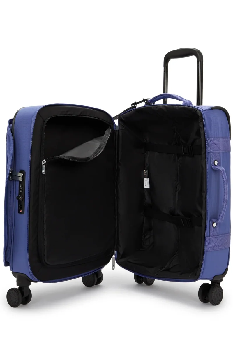 kipling Spontaneous S Small Female 4-Wheeled Luggage - Ocean Blue