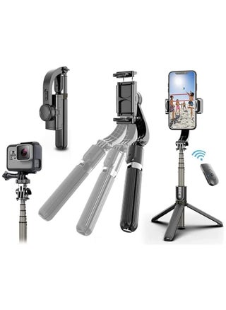 Selfie Stick Gimbal Stabilizer, 360° Rotation Tripod with Wireless Remote, Portable Phone Holder, Auto Balance 1-Axis Gimbal for Smartphones Tiktok Vlog Youtuber Live Video Record - pzsku/Z6D48093C3F3BE40B99C5Z/45/_/1711950394/cfe6bdf7-30f6-4950-96ab-80144daa8ea2