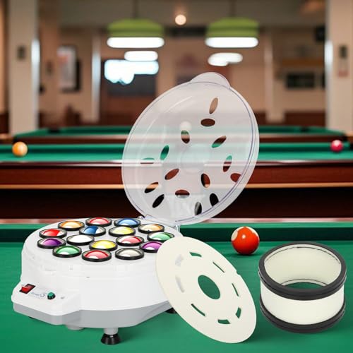 NURATIT Upgraded Billiard Ball Cleaner Kit - 2-in-1 Wool Felt Pads &16 Wool Rings for Table Ball Machine, Compatible Billiard Ball Cleaner, Durable, Scratch-Free, Ultra-Quiet - Image 4