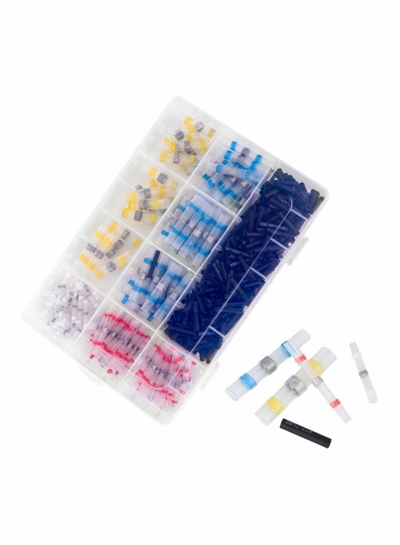 SYOSI 500 Pcs Solder Seal Wire Connectors - Insulated Waterproof Heat Shrink Connector Terminals Electrical Wire Connectors with Case - Image 3