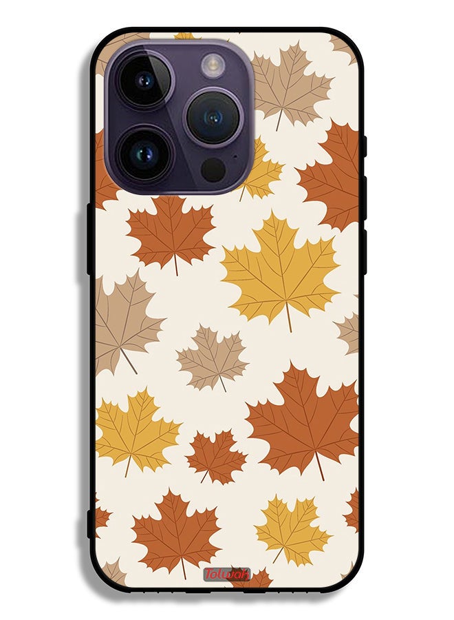 Tolwak Apple iPhone 14 Pro Protective Case Autumn Leaves - Image 2