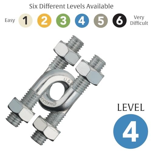 BePuzzled |U&U Hanayama Metal Brainteaser Puzzle Mensa Rated Level 4, for Ages 12 and Up - Image 5