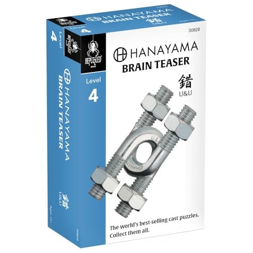 BePuzzled |U&U Hanayama Metal Brainteaser Puzzle Mensa Rated Level 4, for Ages 12 and Up - Image 3