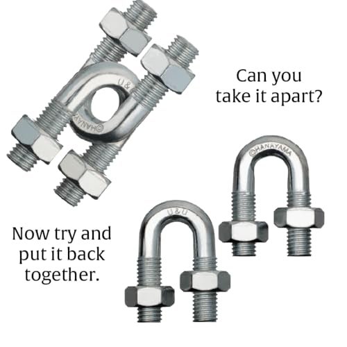 BePuzzled |U&U Hanayama Metal Brainteaser Puzzle Mensa Rated Level 4, for Ages 12 and Up - Image 4