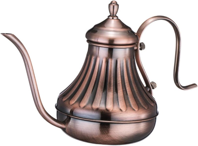 Long Spout Coffee Pot Tea Kettle Strainer Hand Brewed Pot Stainless Steel Tea Kettle for Home Office - Image 1