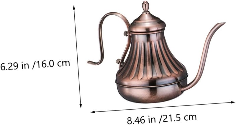 Long Spout Coffee Pot Tea Kettle Strainer Hand Brewed Pot Stainless Steel Tea Kettle for Home Office - Image 4