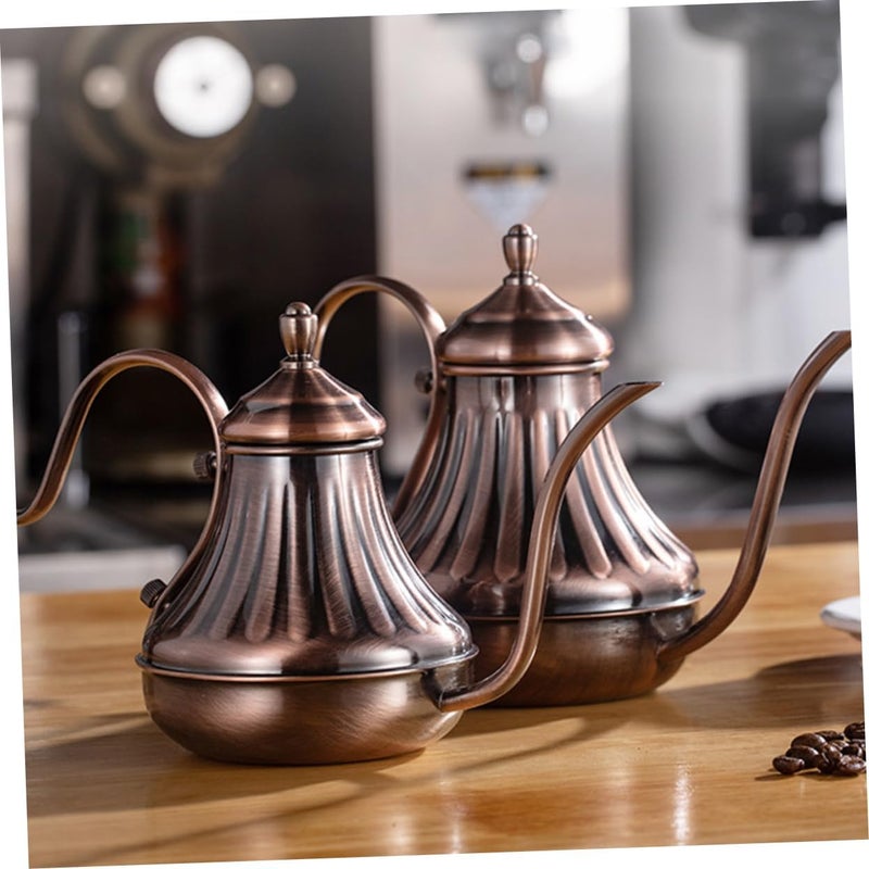Long Spout Coffee Pot Tea Kettle Strainer Hand Brewed Pot Stainless Steel Tea Kettle for Home Office - Image 3