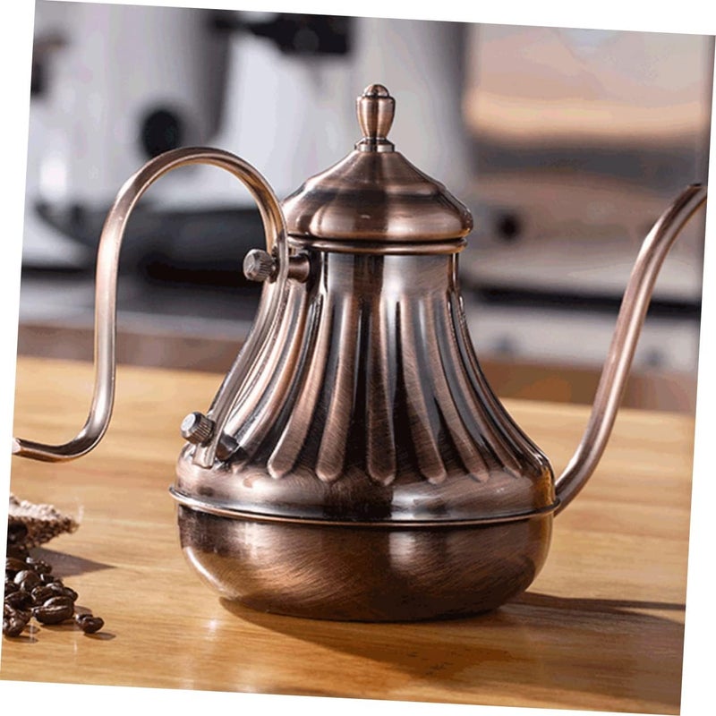Long Spout Coffee Pot Tea Kettle Strainer Hand Brewed Pot Stainless Steel Tea Kettle for Home Office - Image 5