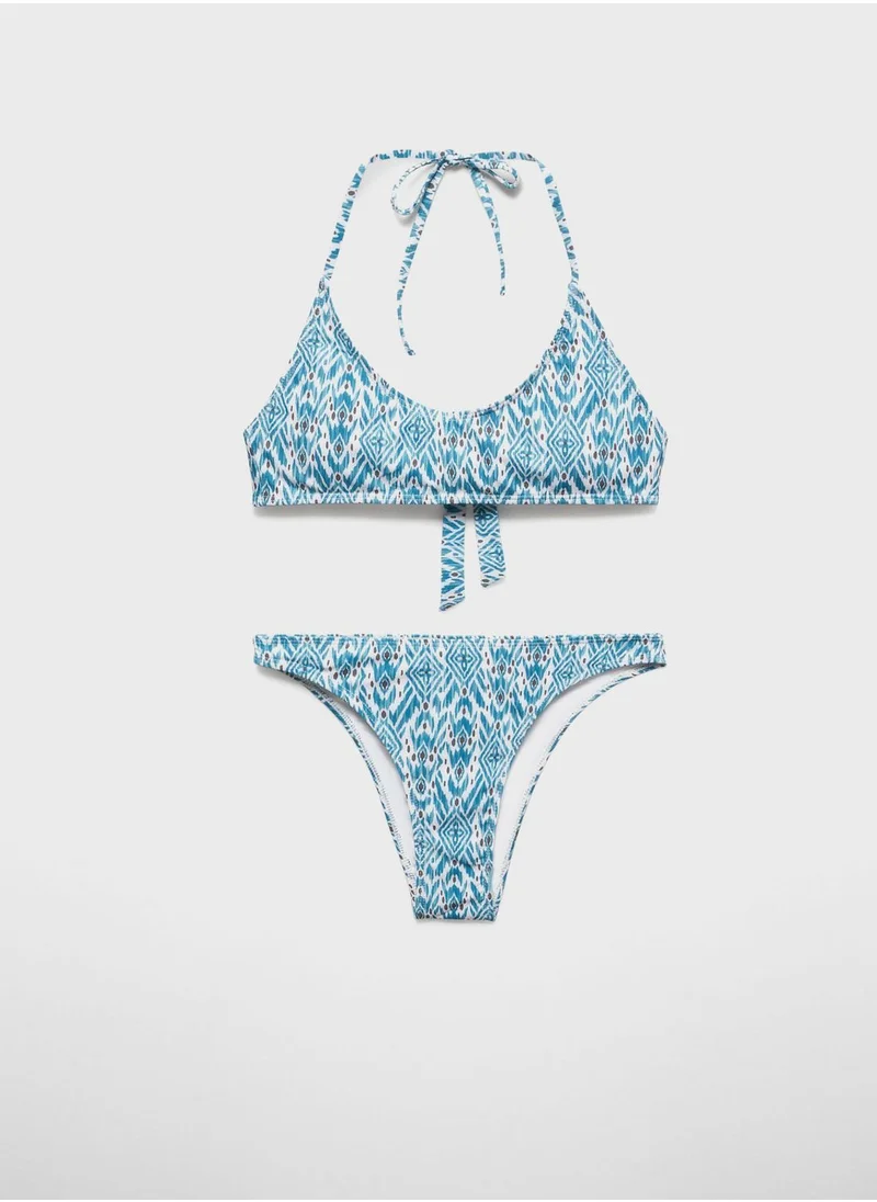 مانجو Youth Printed Bikini Top & Bottom Set